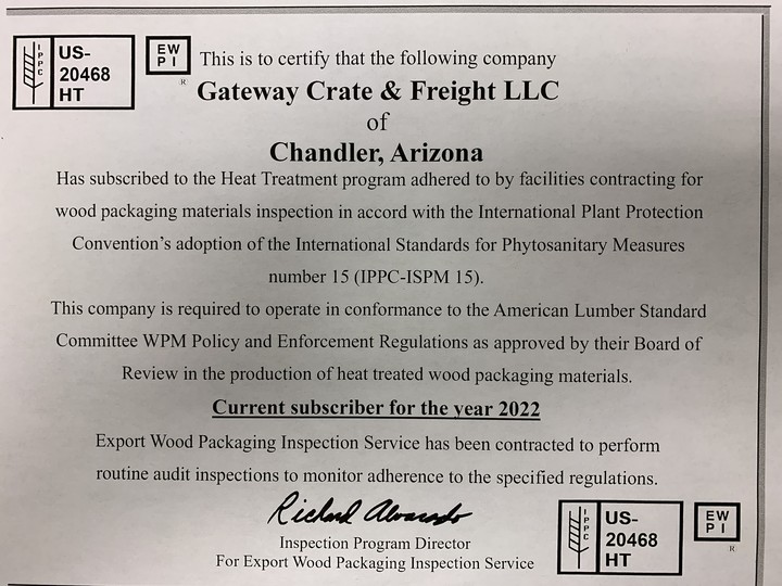 IPPC Certified Facility